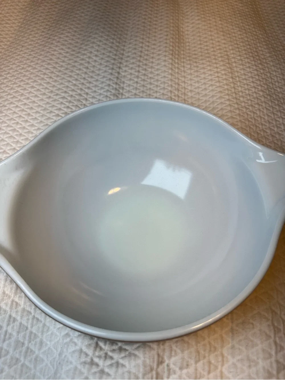 Vintage Pyrex Old Orchard #443 Cinderella Mixing Bowl 2.5 Qt Brown Gold